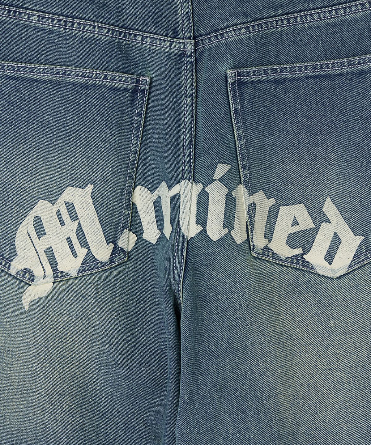 메종미네드(MAISON MINED) BACK-POINT BERMUDA PANTS BLUE