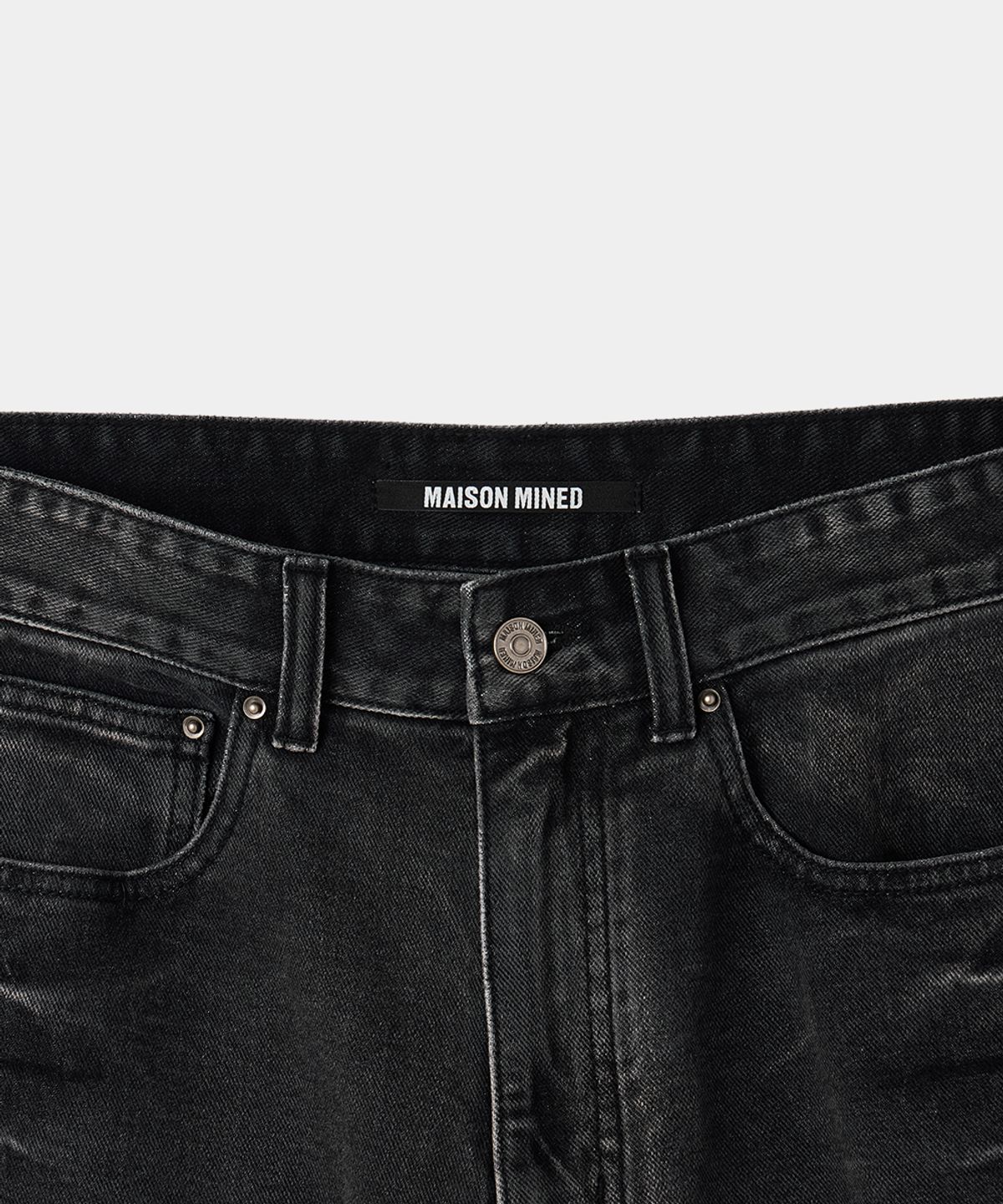 메종미네드(MAISON MINED) VESTIGE CARGO BERMUDA PANTS BLACK