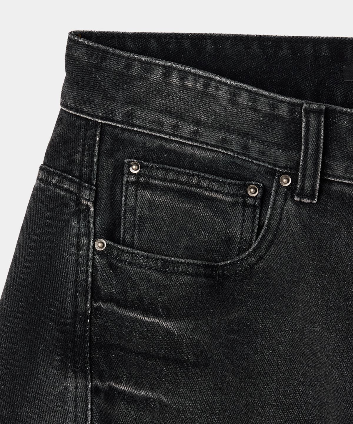 메종미네드(MAISON MINED) VESTIGE CARGO BERMUDA PANTS BLACK