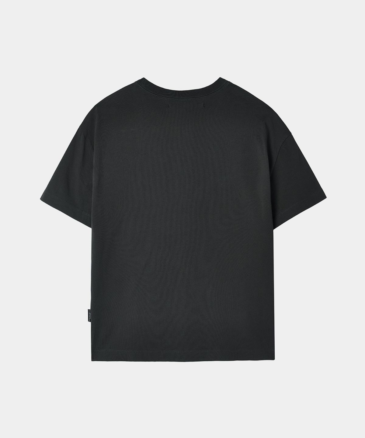 메종미네드(MAISON MINED) FADE DRIFT GRAPHIC CROP HALF T CHARCOAL