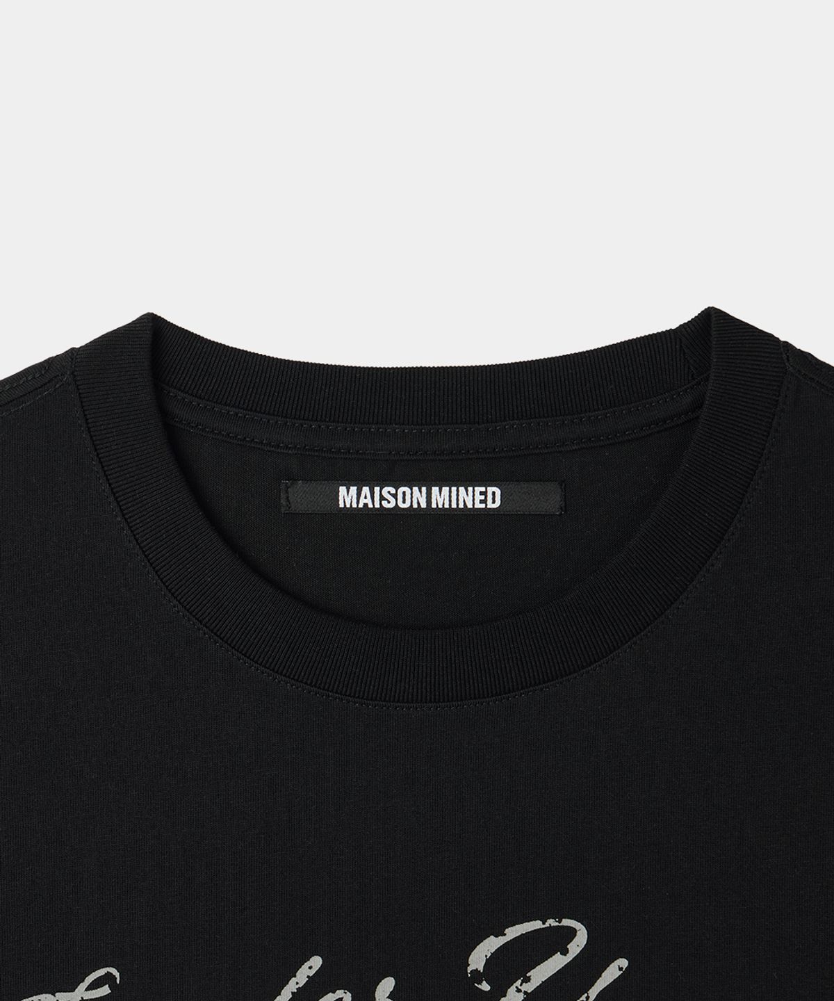 메종미네드(MAISON MINED) CELTIC CROSS HALF T BLACK