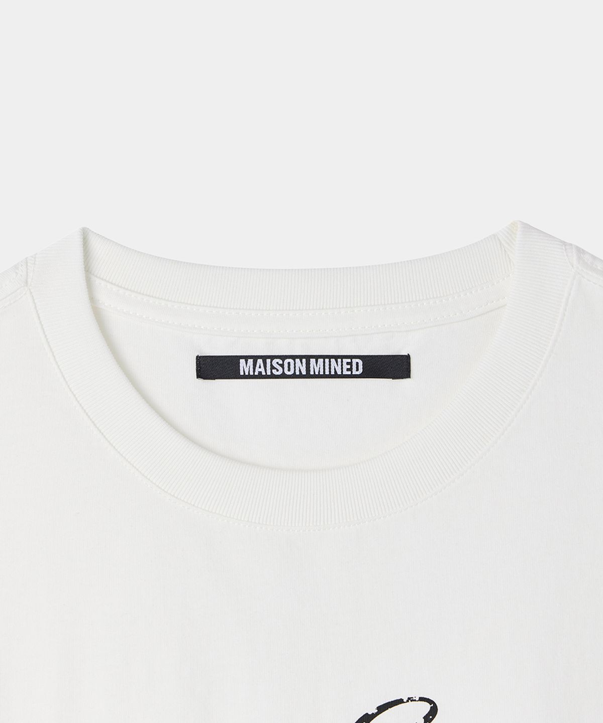 메종미네드(MAISON MINED) CELTIC CROSS HALF T WHITE