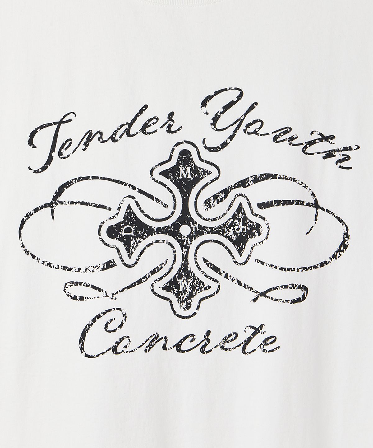 메종미네드(MAISON MINED) CELTIC CROSS HALF T WHITE