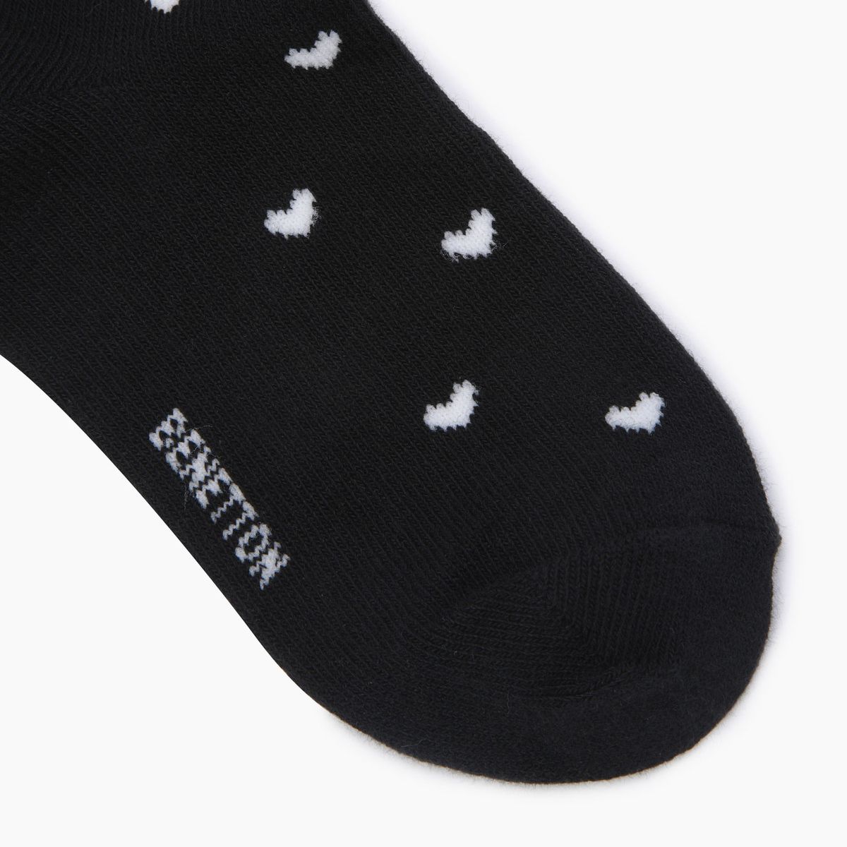 베네통키즈(BENETTONKIDS) 하트 리본 양말_QCET04611BK