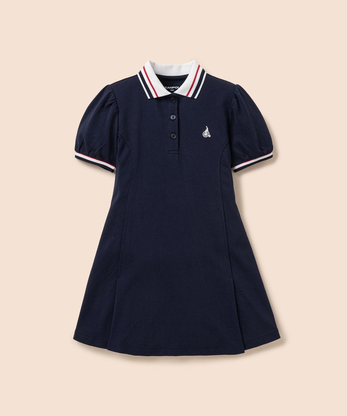 빈폴 키즈(BEANPOLE KIDS) 티핑 포인트 반소매 피케 원피스  네이비 (BI6371G02R)