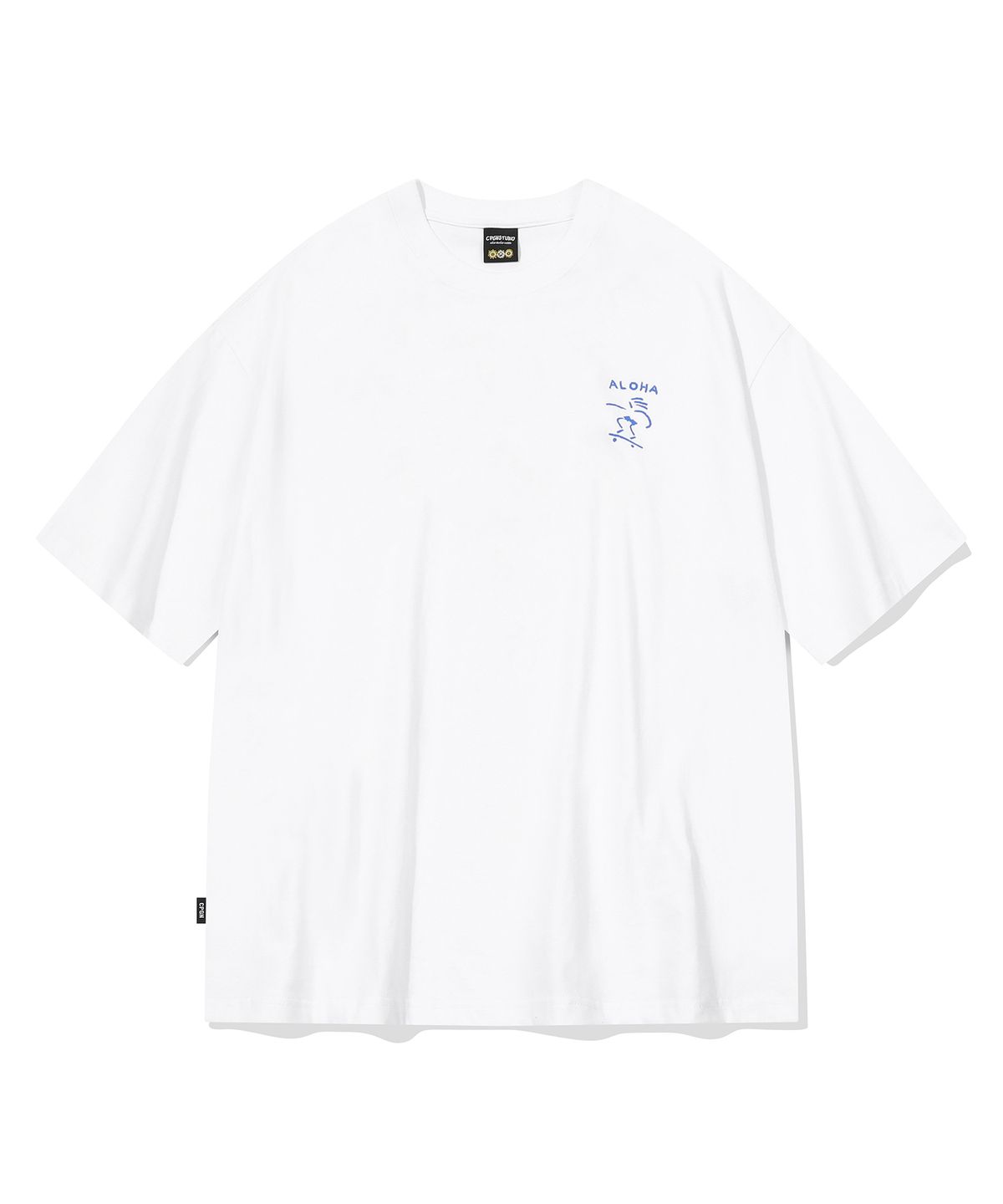 꼼파뇨(CPGN STUDIO) 올라 크레용 반팔티 화이트