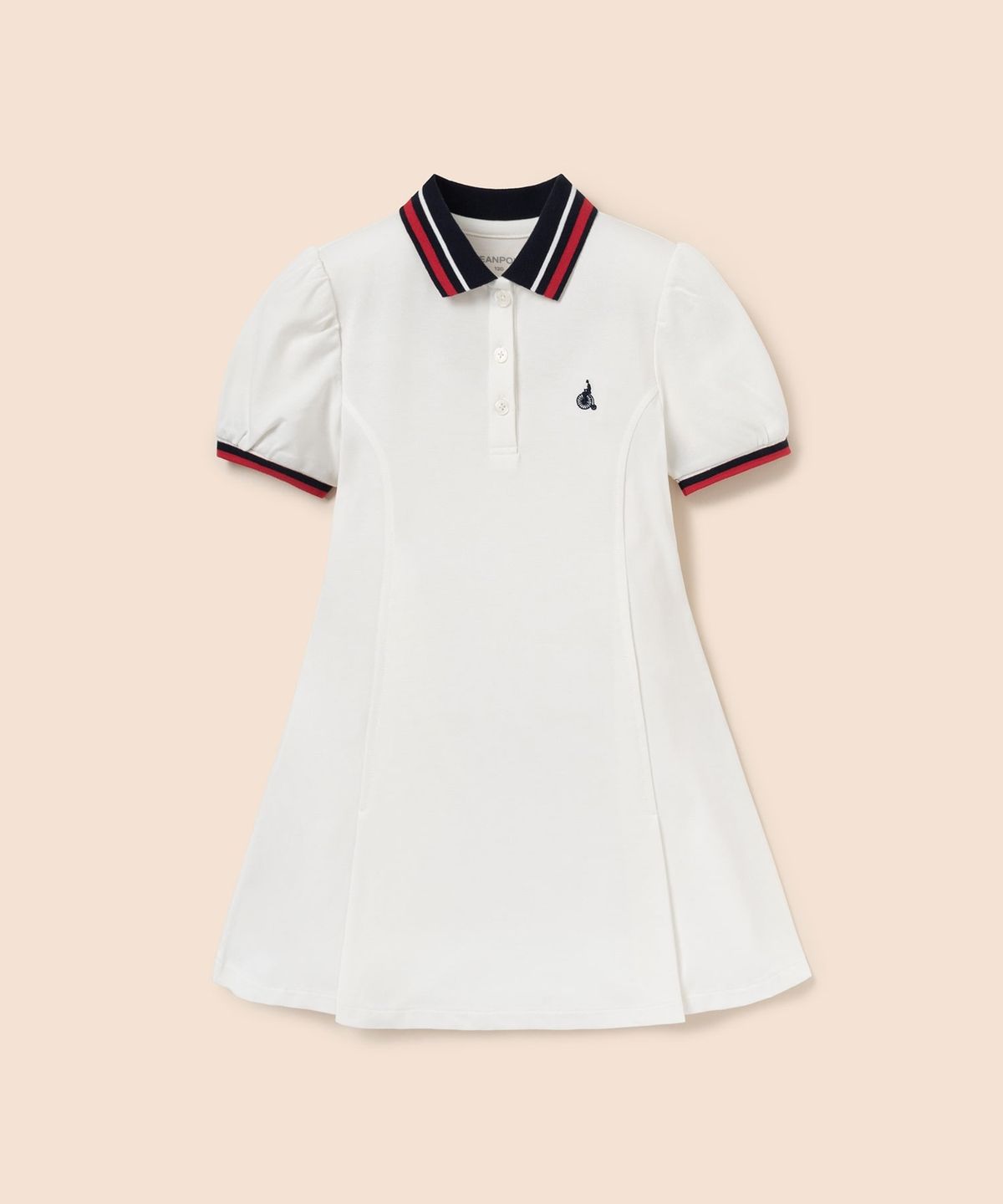 빈폴 키즈(BEANPOLE KIDS) 티핑 포인트 반소매 피케 원피스  화이트 (BI6371G021)