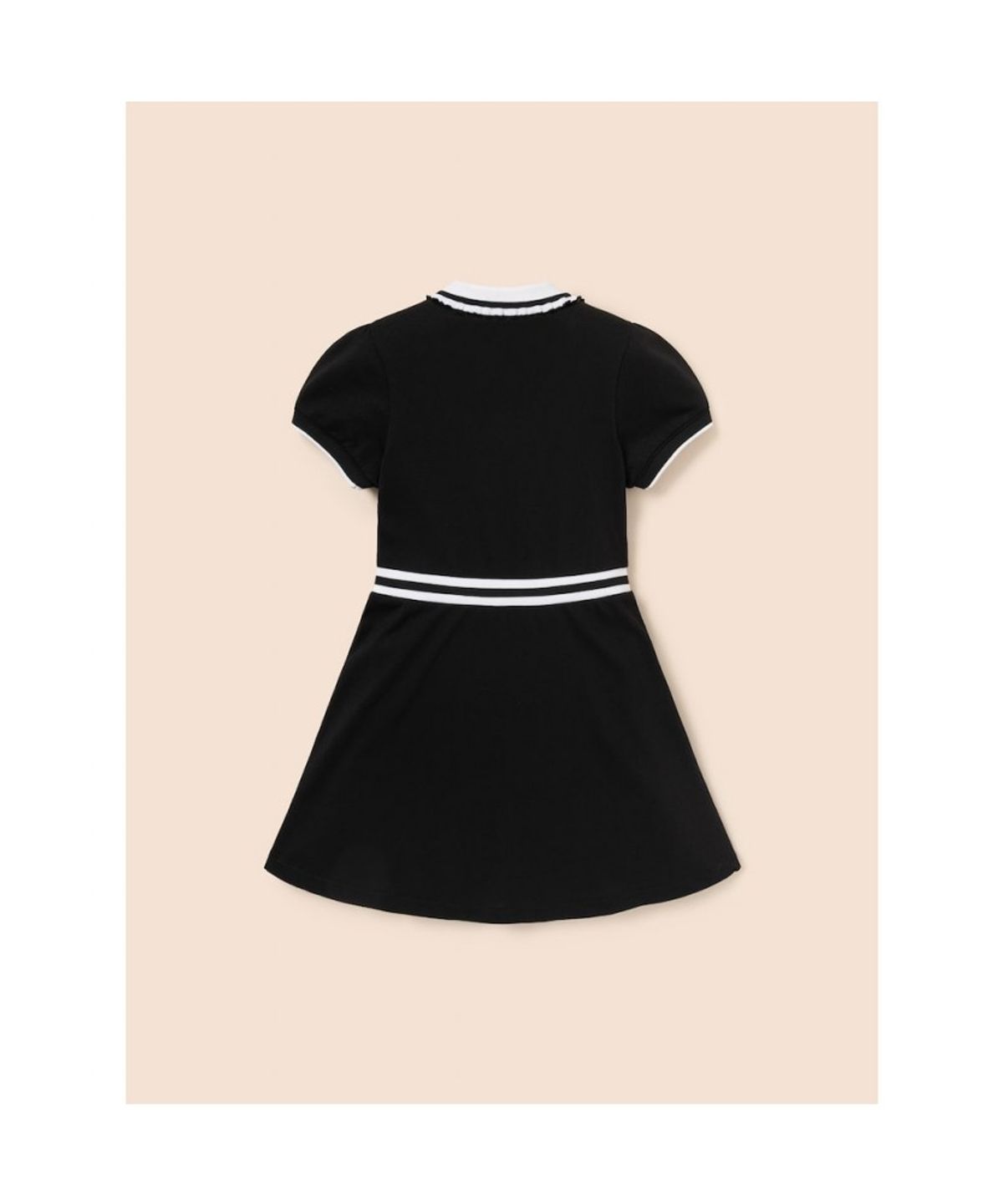 빈폴 키즈(BEANPOLE KIDS) [Essential] 반소매 피케 원피스  블랙 (BI6371GE15)