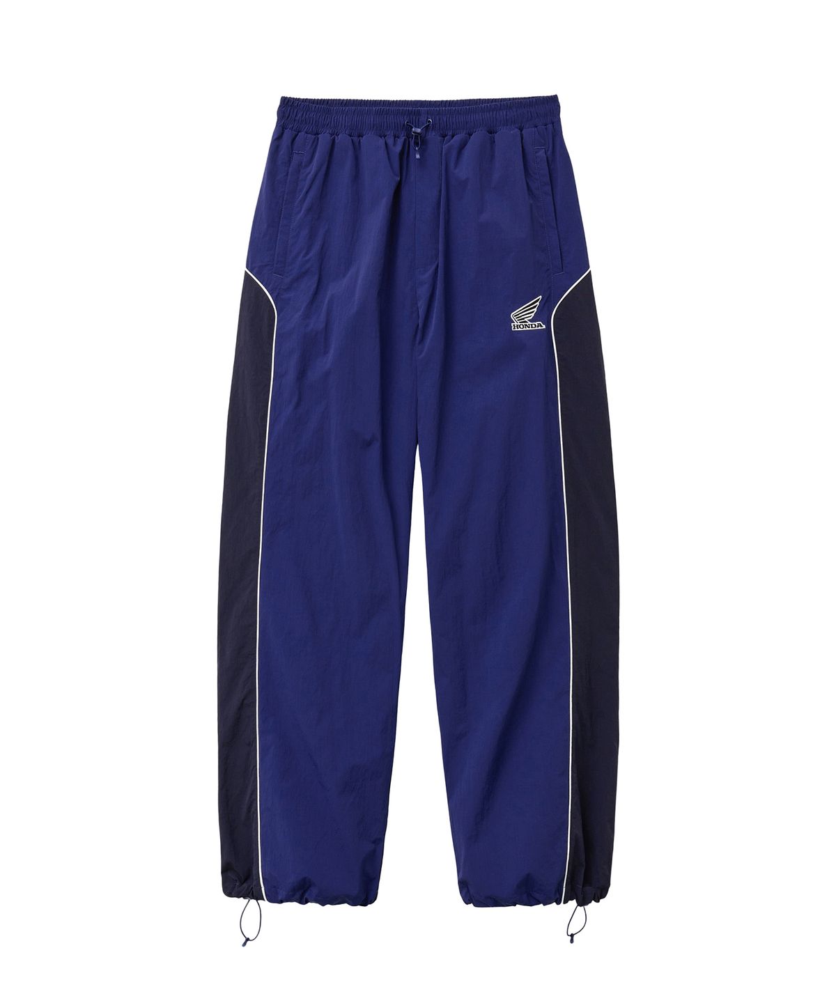 핍스 모터사이클(PHYPS MOTORCYCLE) Nylon Block Piping Track Pants Blue