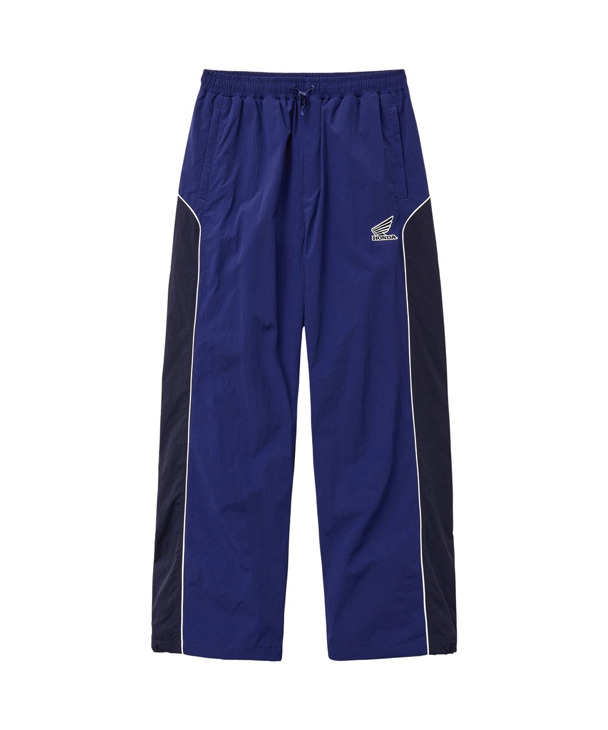 핍스 모터사이클(PHYPS MOTORCYCLE) Nylon Block Piping Track Pants Blue