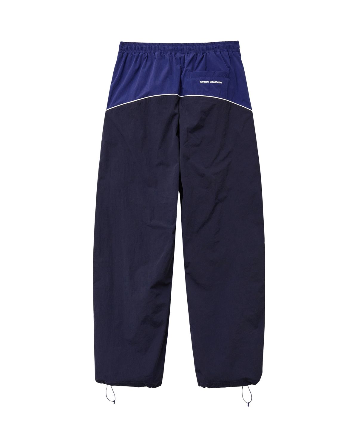 핍스 모터사이클(PHYPS MOTORCYCLE) Nylon Block Piping Track Pants Blue