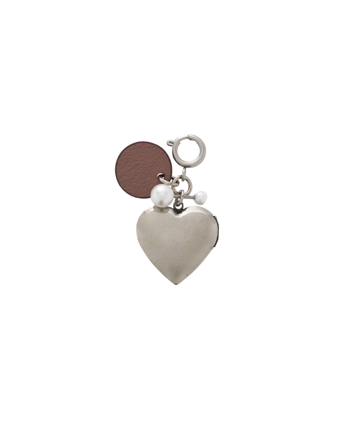 분크(VUNQUE) Heart Memory Leather Charm Piccolo (하트 메모리 레더 참 피콜로) Latte Pink