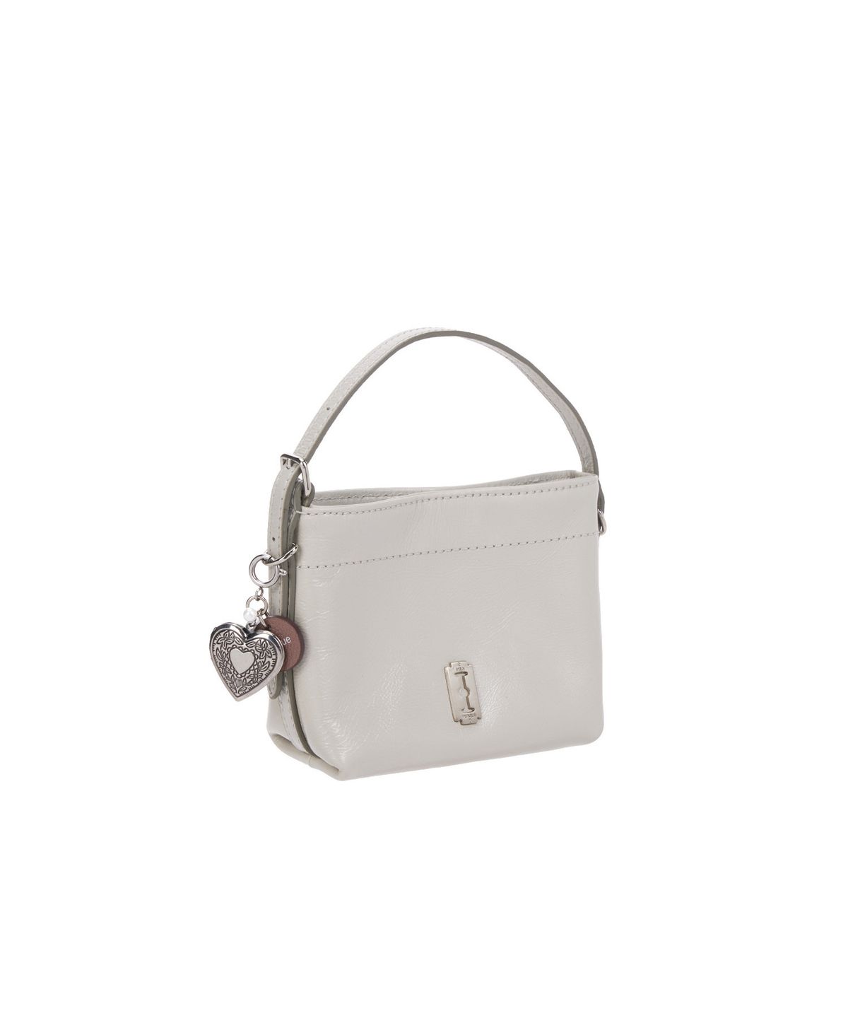 분크(VUNQUE) Heart Memory Leather Charm Piccolo (하트 메모리 레더 참 피콜로) Latte Pink