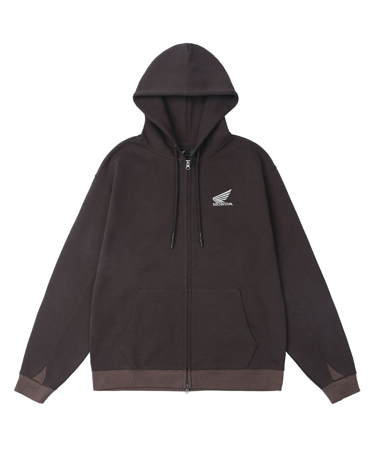 핍스 모터사이클(PHYPS MOTORCYCLE) H-Tech Grid Mix Hoodie Zip-Up Burgundy