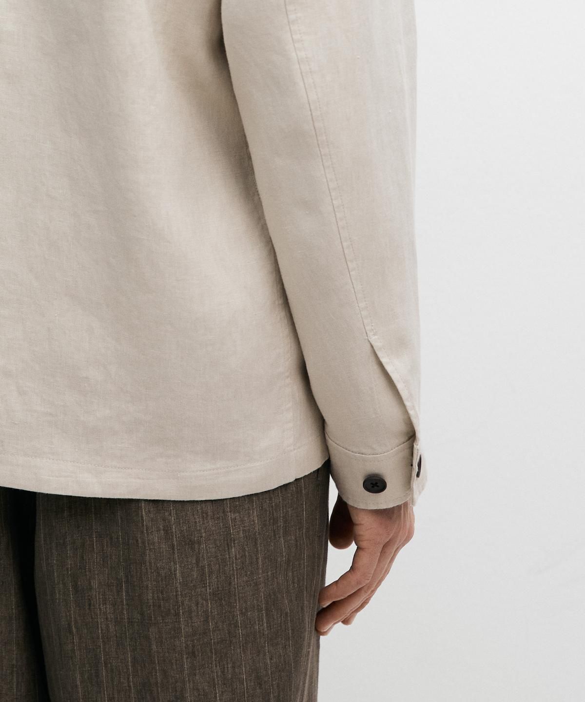 마시모두띠(MASSIMO DUTTI) 경량 린넨 포켓 자켓