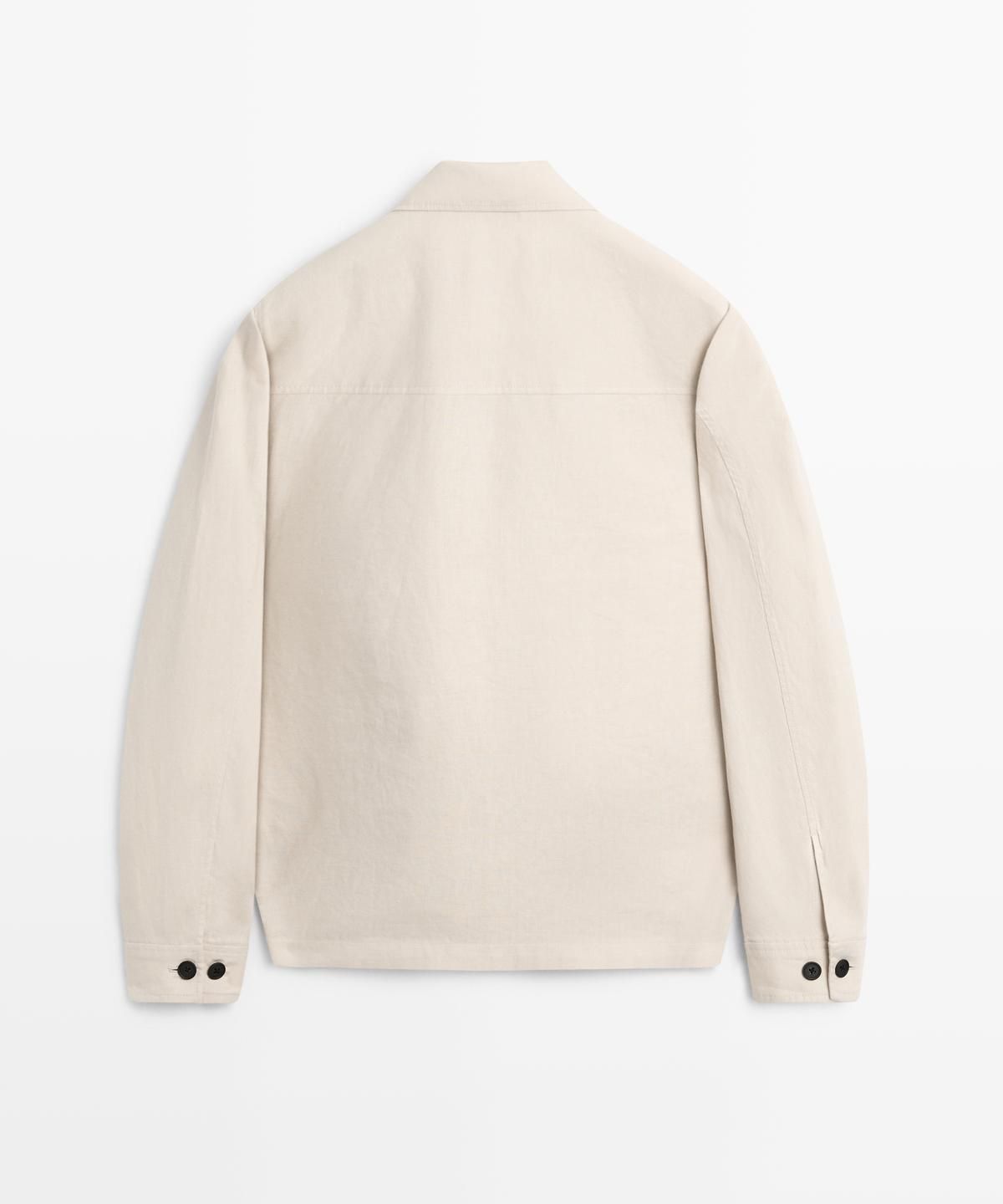 마시모두띠(MASSIMO DUTTI) 경량 린넨 포켓 자켓