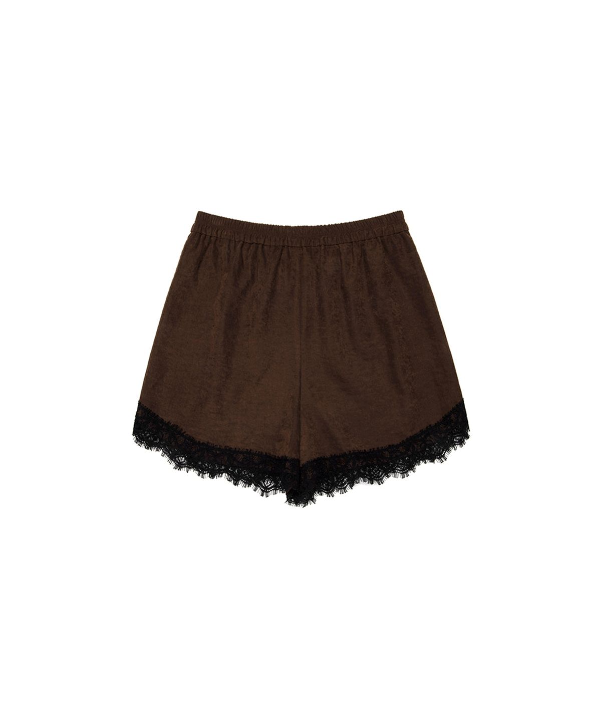 쓰리투에이티(THREE TO EIGHTY) LACE BANDING SHORTS BROWN