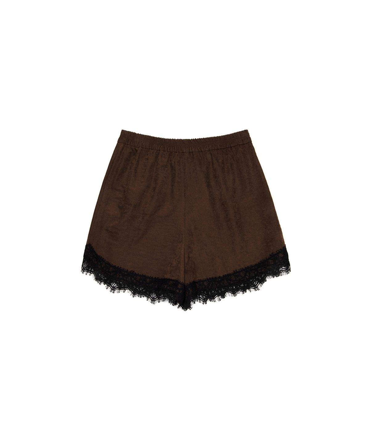 쓰리투에이티(THREE TO EIGHTY) LACE BANDING SHORTS BROWN