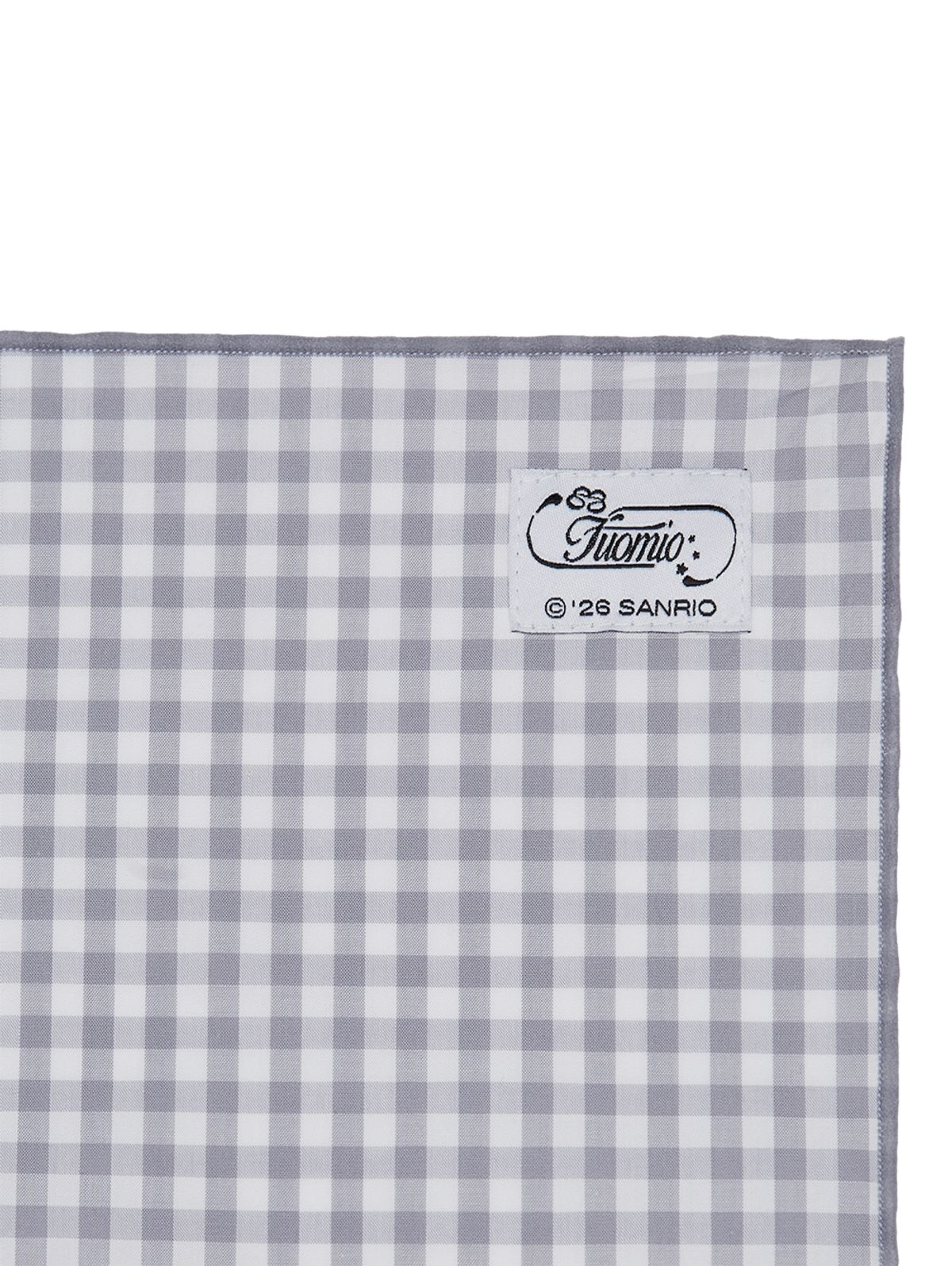 뚜오미오(TUOMIO) USAHANA GRAPHIC SCARF [LIGHT GREY]