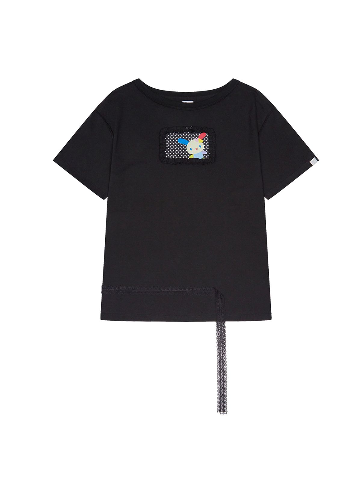 뚜오미오(TUOMIO) USAHANA OVERSIZED T-SHIRT [BLACK]