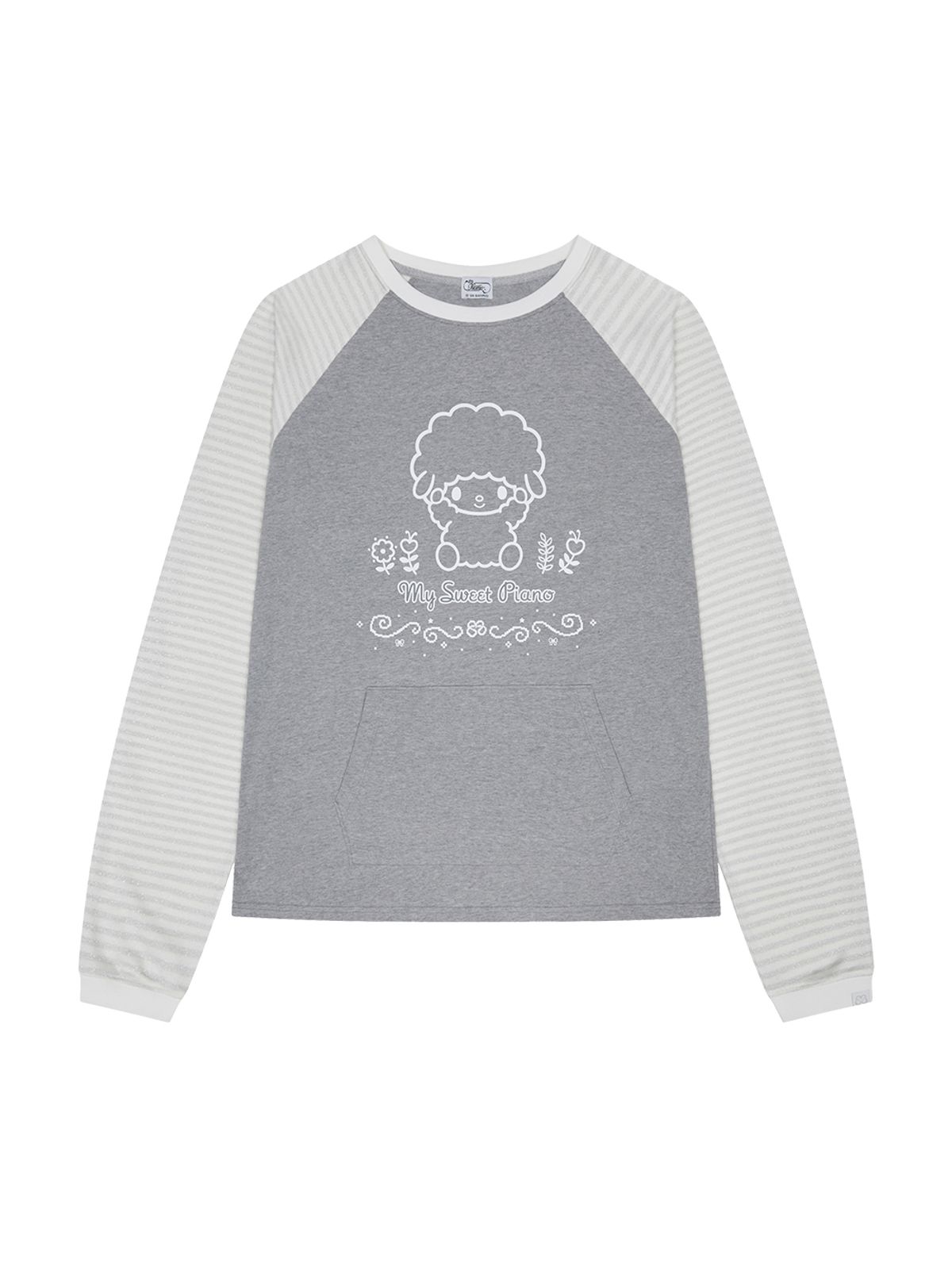 뚜오미오(TUOMIO) MY SWEET PIANO LONG SLEEVES [HEATHER GREY]