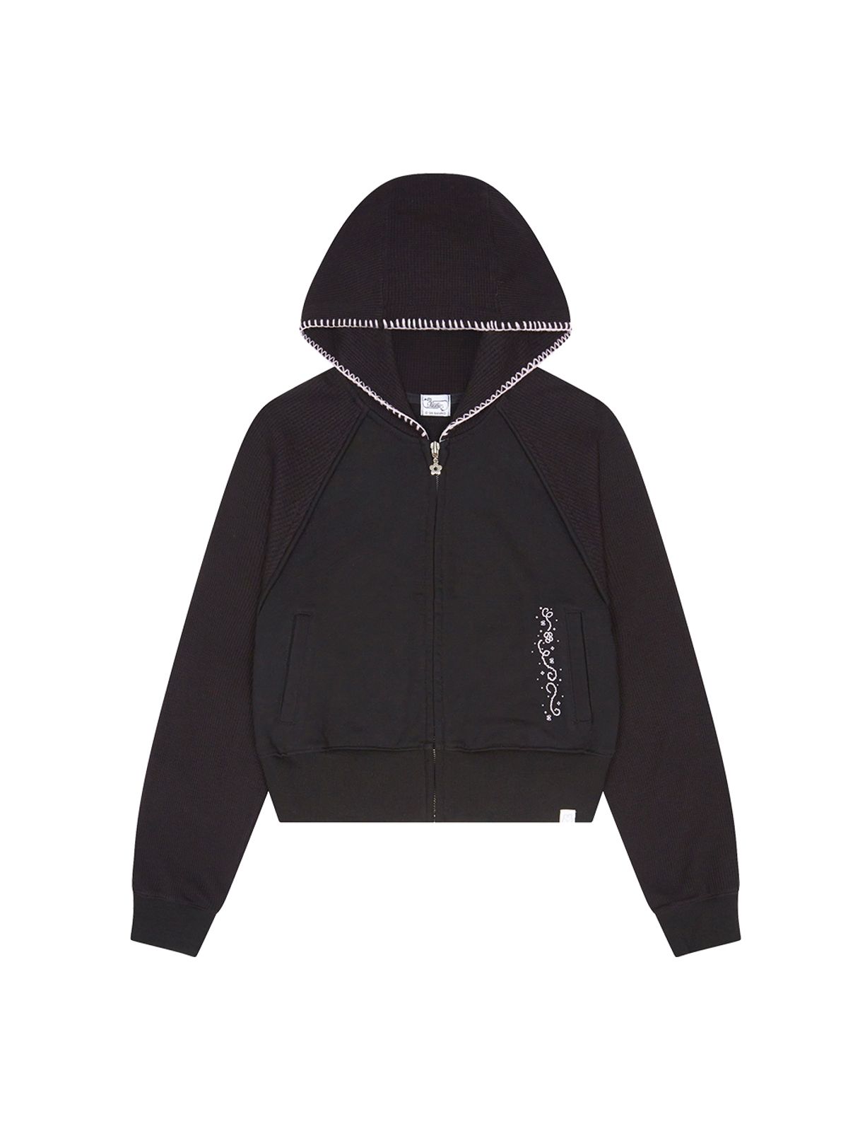 뚜오미오(TUOMIO) USAHANA HOODED ZIP-UP [BLACK]