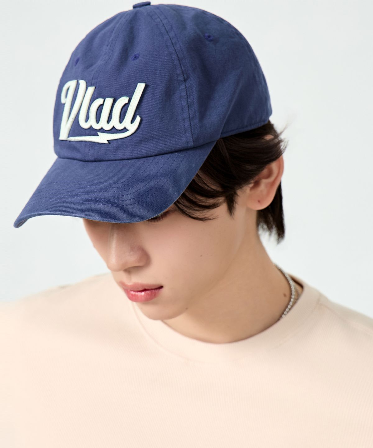 디미트리블랙(DIMITRI BLACK) VLAD 워시드 아플리케 볼캡_네이비