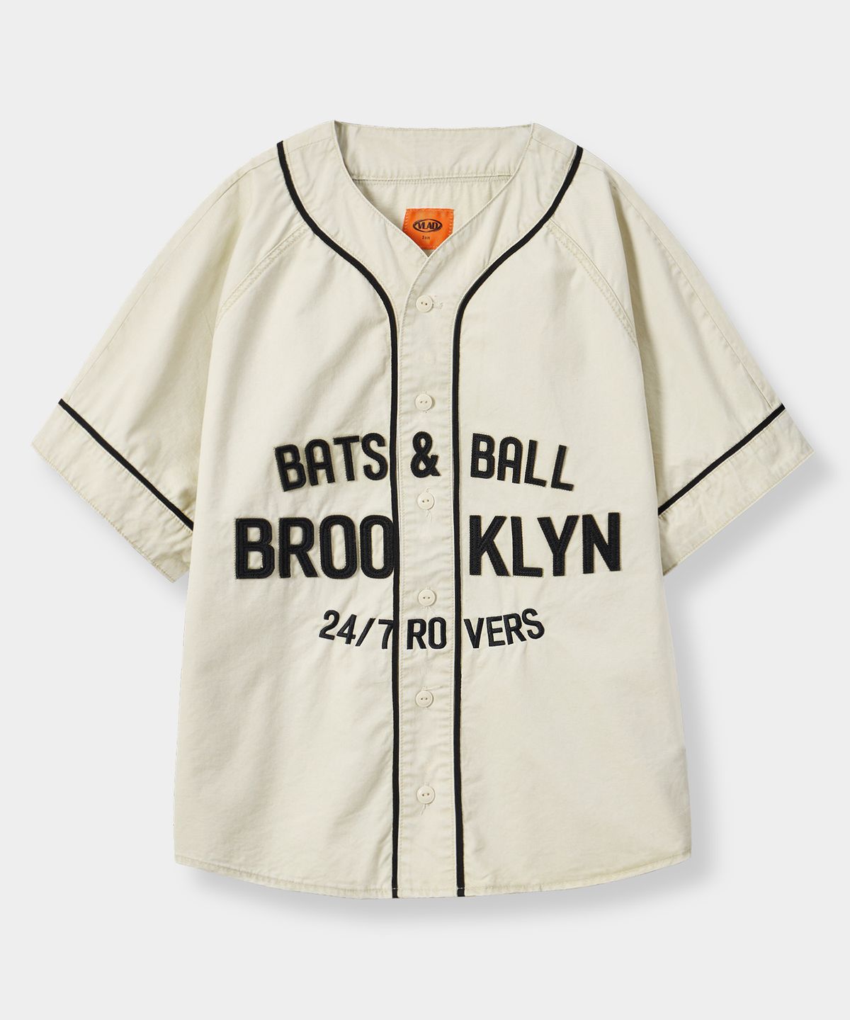 디미트리블랙(DIMITRI BLACK) VLAD 24/7 Brooklyn 베이스볼 셔츠_크림
