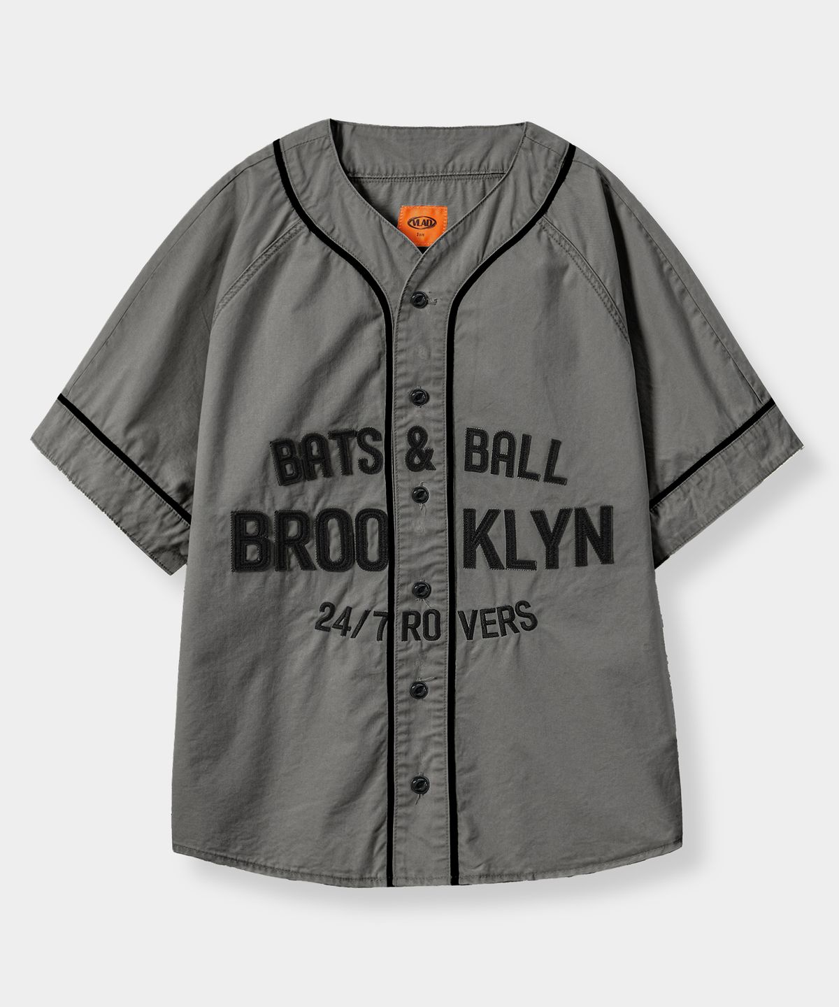 디미트리블랙(DIMITRI BLACK) VLAD 24/7 Brooklyn 베이스볼 셔츠_차콜