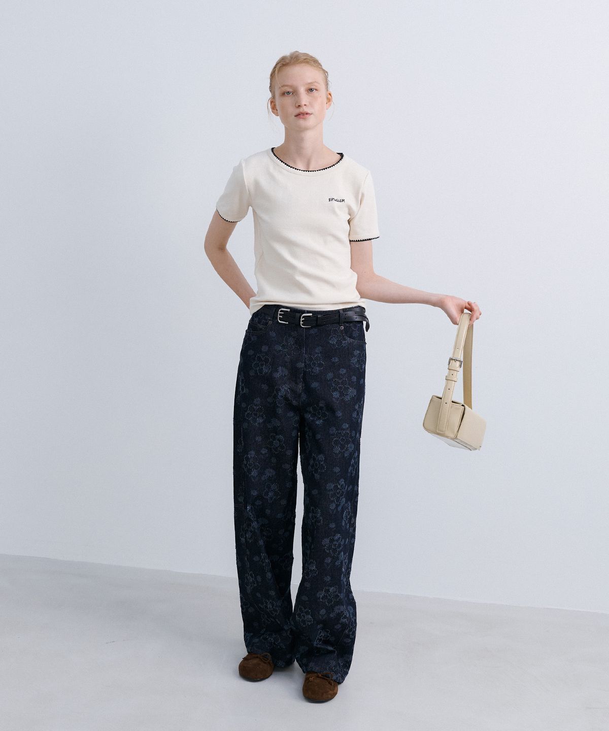 에핑글러(EPINGLER) MELO STITCH TOP - CREAM