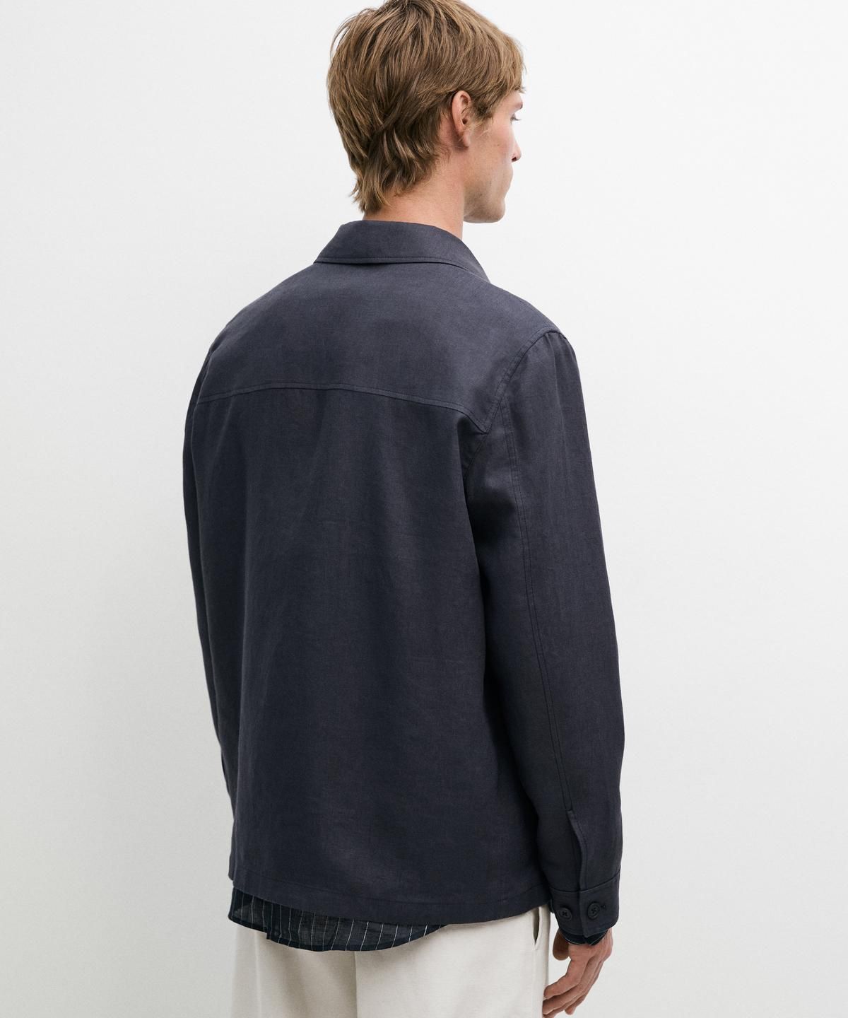 마시모두띠(MASSIMO DUTTI) 경량 린넨 포켓 자켓