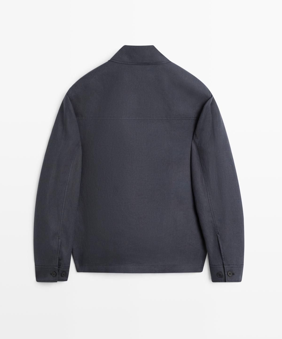 마시모두띠(MASSIMO DUTTI) 경량 린넨 포켓 자켓