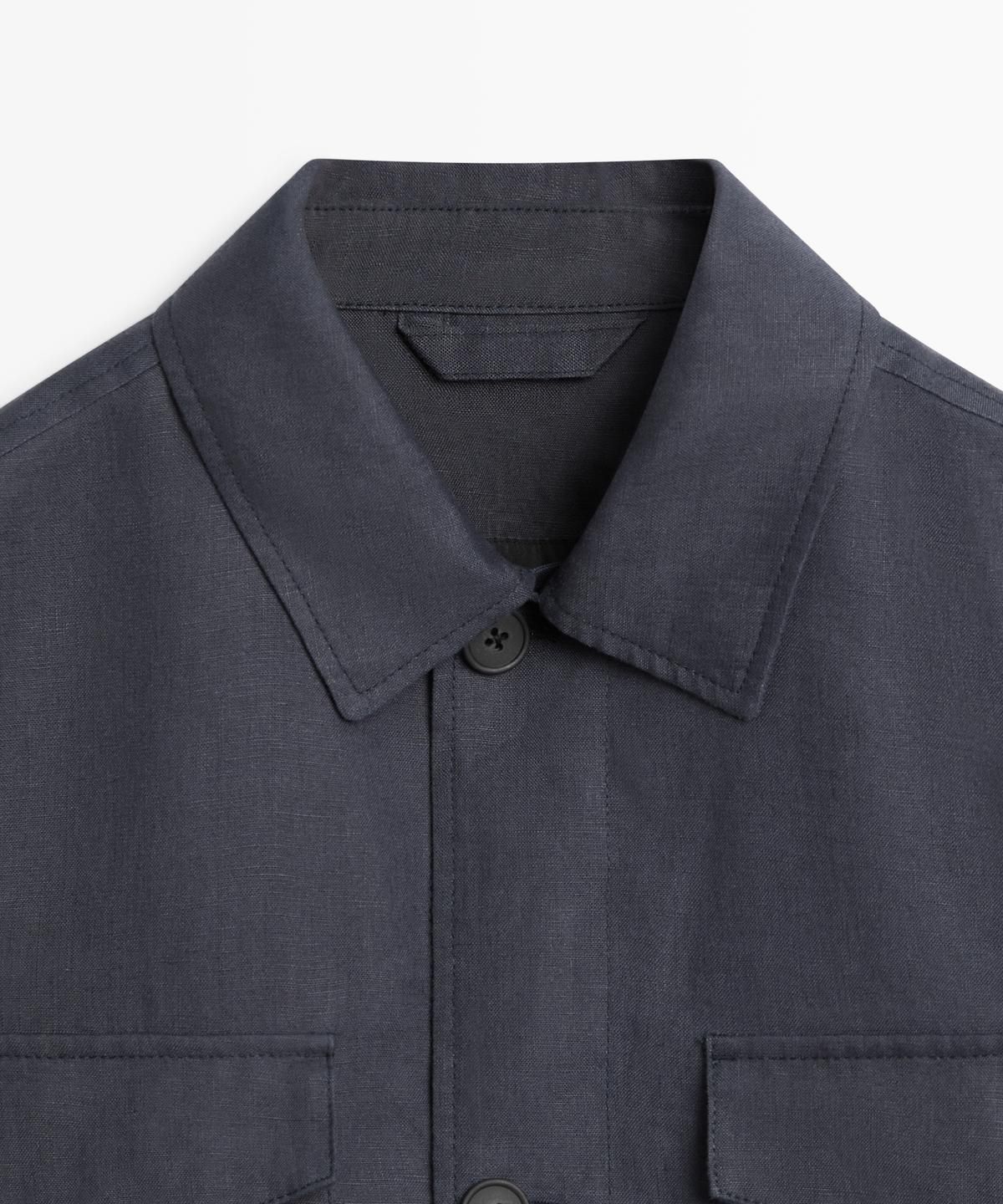 마시모두띠(MASSIMO DUTTI) 경량 린넨 포켓 자켓