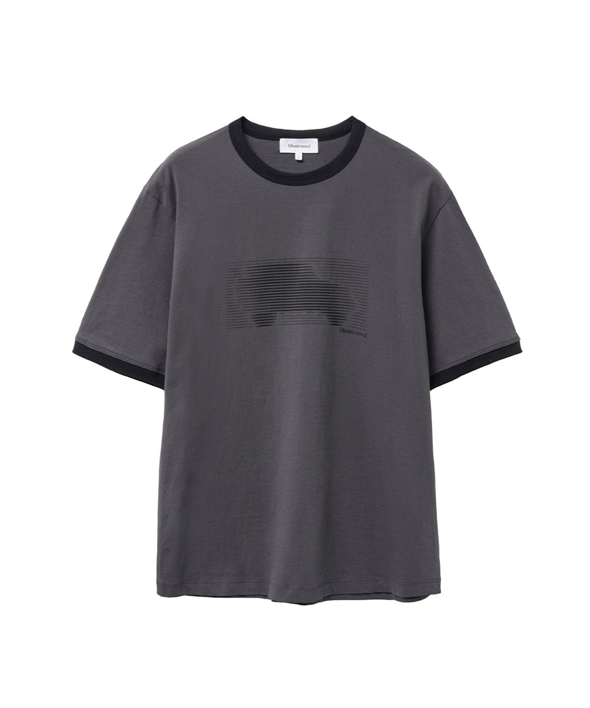 미세키서울 맨(MISEKISEOUL MEN) Car ringer short sleeve CHARCOAL