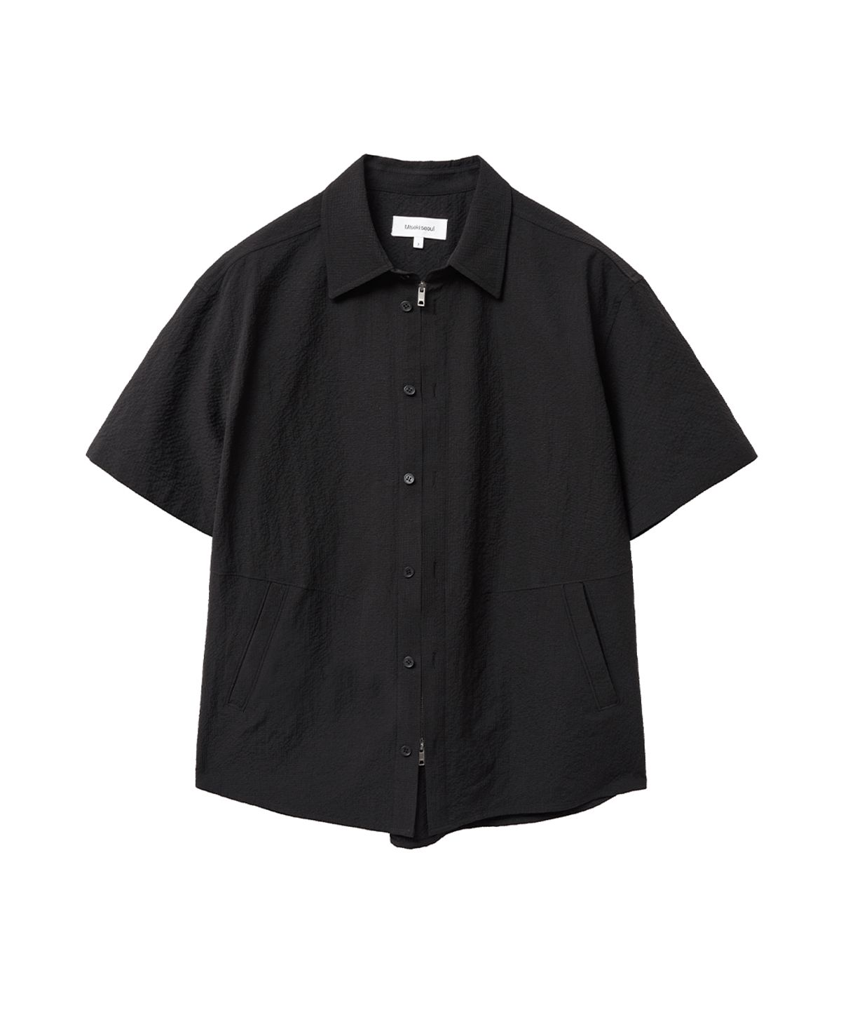 미세키서울 맨(MISEKISEOUL MEN) 2way check shirt jacket BLACK