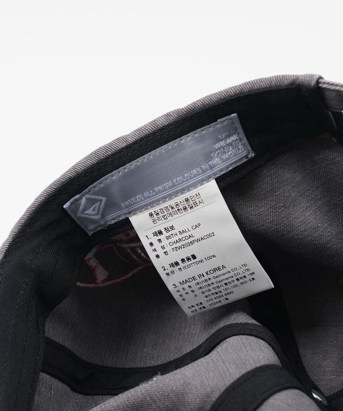 프리즘웍스(FRIZMWORKS) 95TH FIGHTER SQ BALL CAP _ CHARCOAL