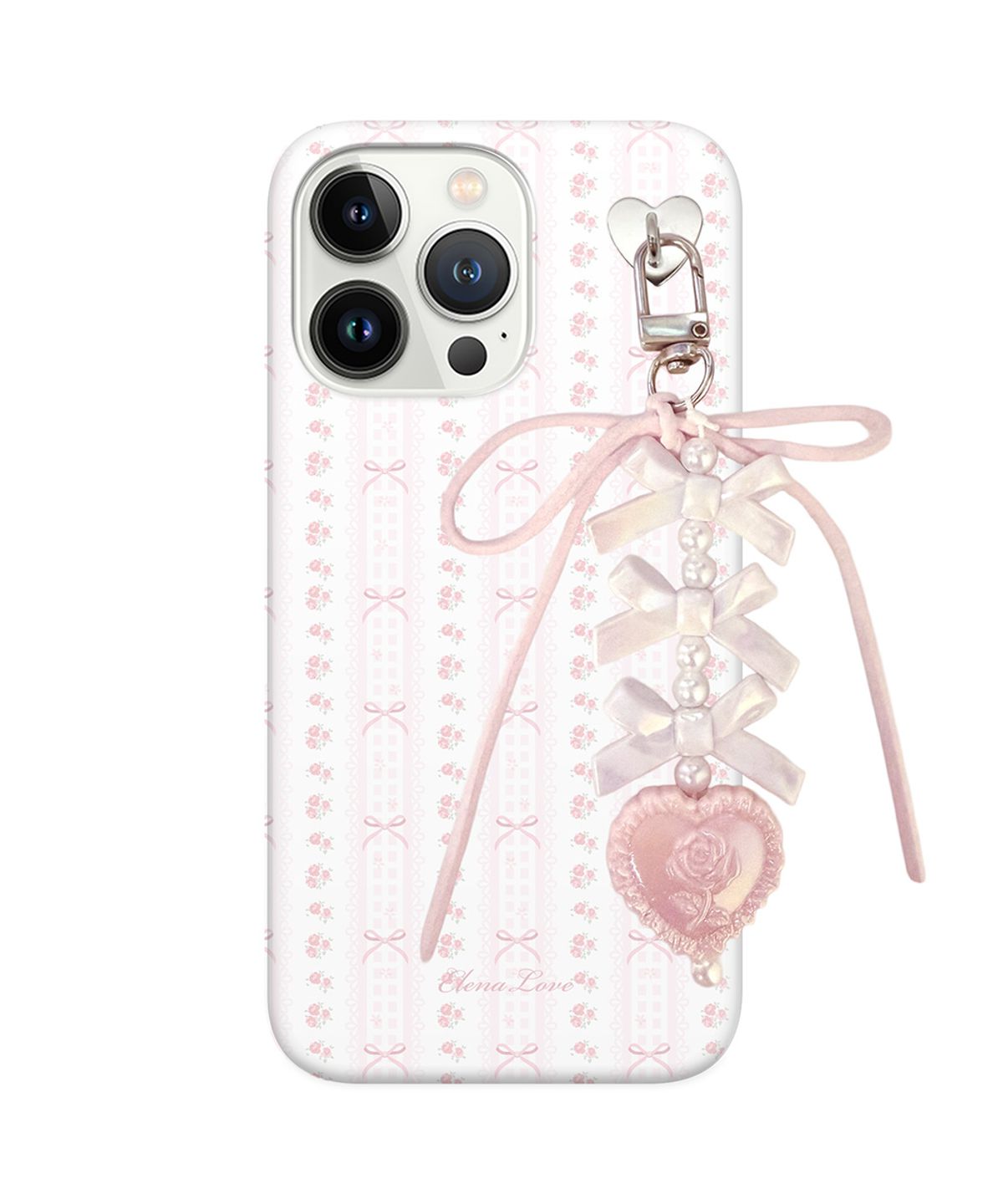 엘레나 러브(ELENALOVE) [Keyring] Pink angel ribbon 키링