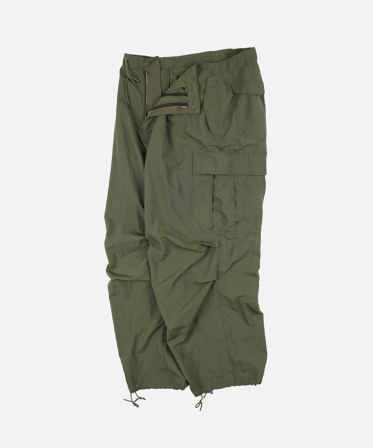 프리즘웍스(FRIZMWORKS) PARACHUTE NYLON BALLOON PANTS _ OLIVE