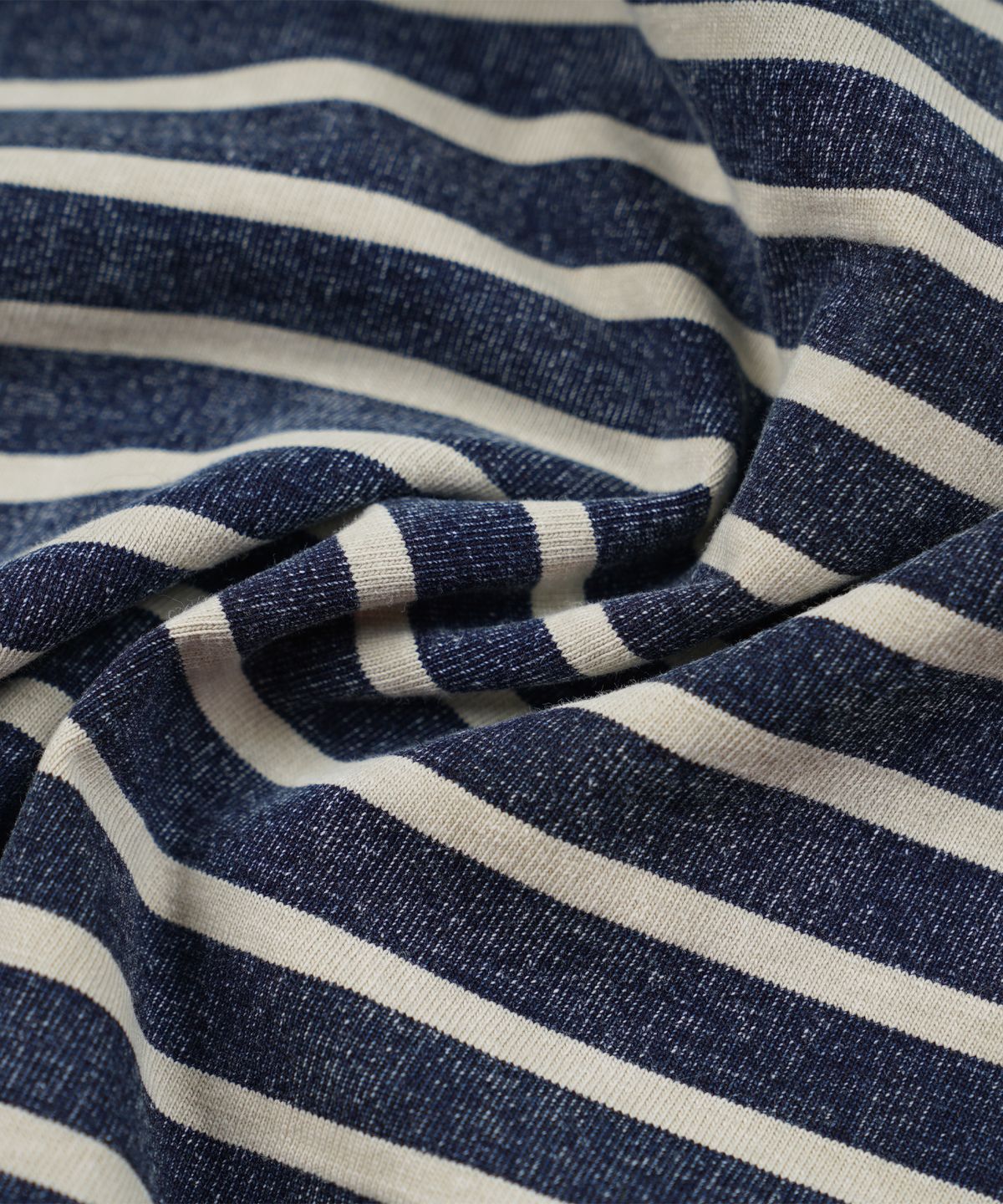 프리즘웍스(FRIZMWORKS) VINTAGE FADED STRIPE HALF TEE _ INDIGO