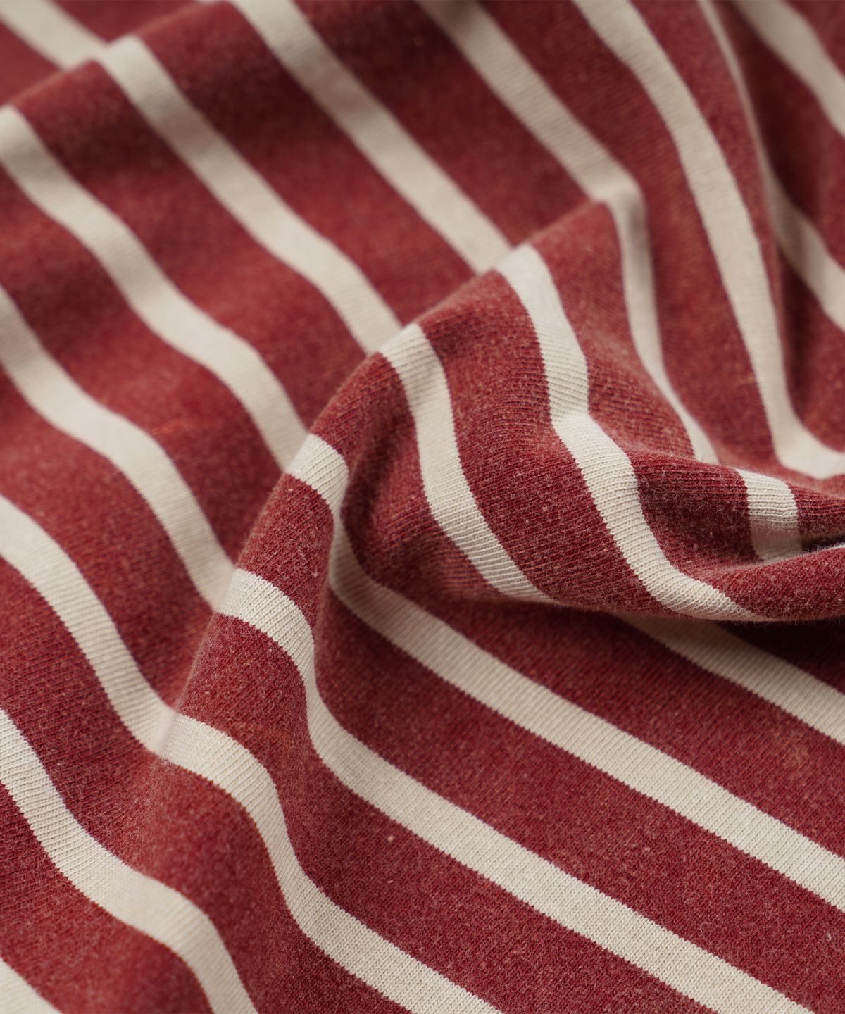프리즘웍스(FRIZMWORKS) VINTAGE FADED STRIPE HALF TEE _ BURGUNDY