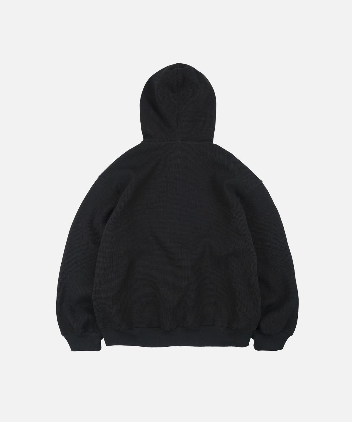 프리즘웍스(FRIZMWORKS) WAFFLE HOOD ZIP UP PARKA _ BLACK