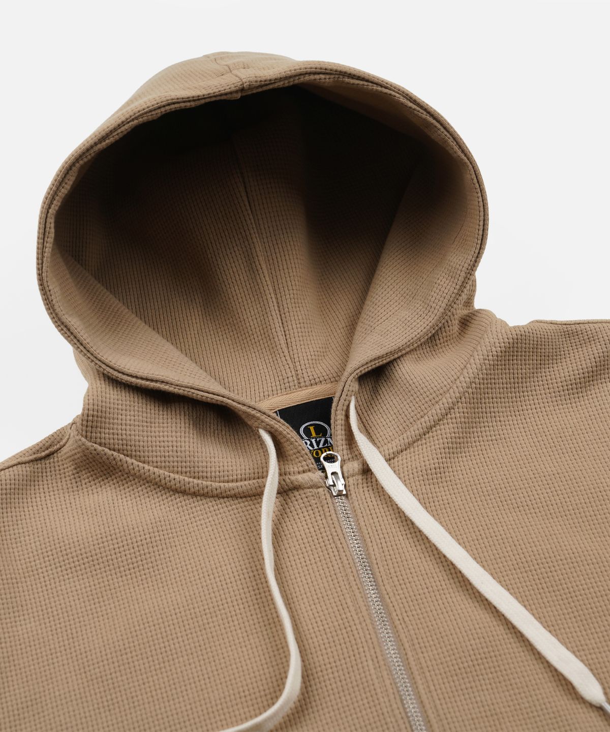 프리즘웍스(FRIZMWORKS) WAFFLE HOOD ZIP UP PARKA _ BEIGE