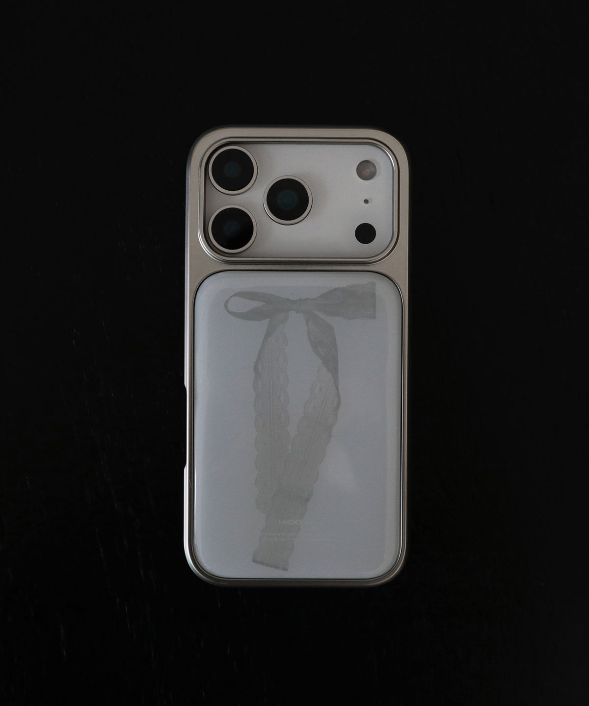 하이우(HIOO) lace silver epoxy case. (실버 에폭시 범퍼 케이스)
