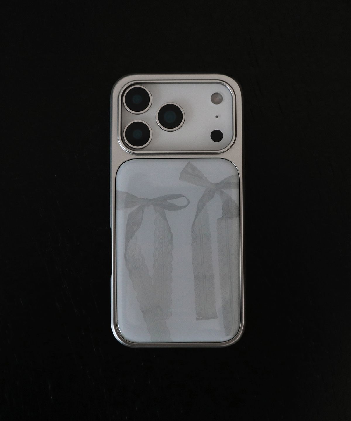 하이우(HIOO) lace silver epoxy case. (실버 에폭시 범퍼 케이스)
