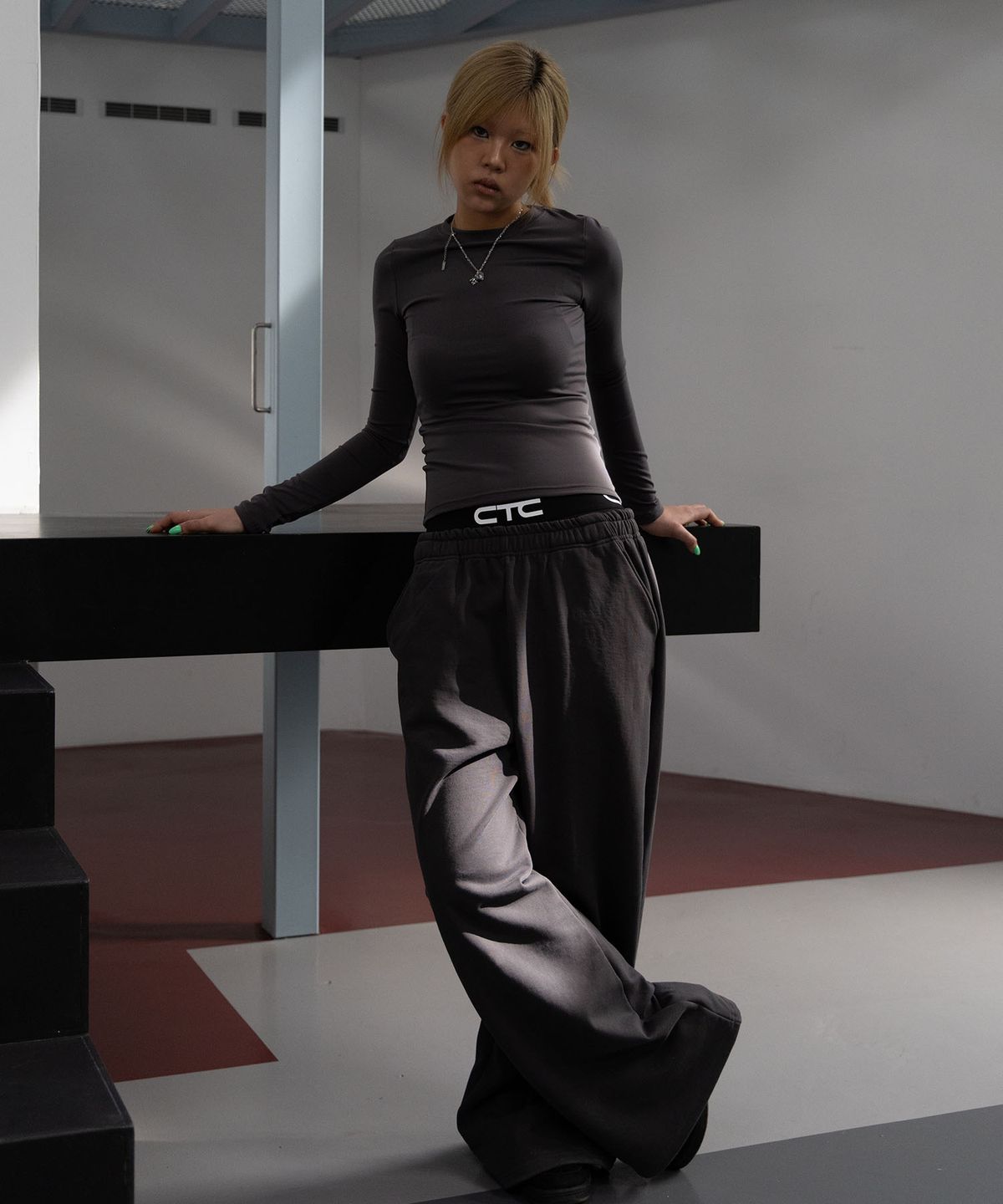 씨티씨(CTC) Daily sculpt long sleeve (charcoal)