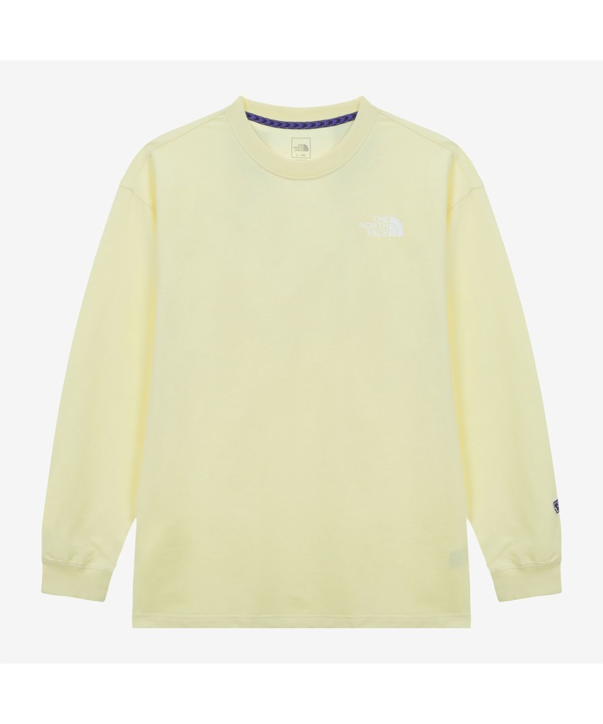 노스페이스(THE NORTH FACE) NT7TS00D 남성 오버월 긴팔 티 LIGHT YELLOW