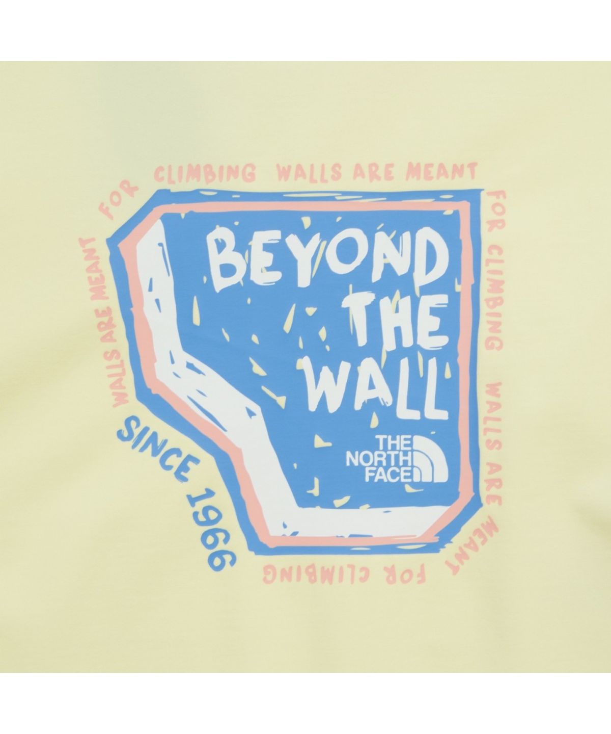 노스페이스(THE NORTH FACE) NT7TS00D 남성 오버월 긴팔 티 LIGHT YELLOW