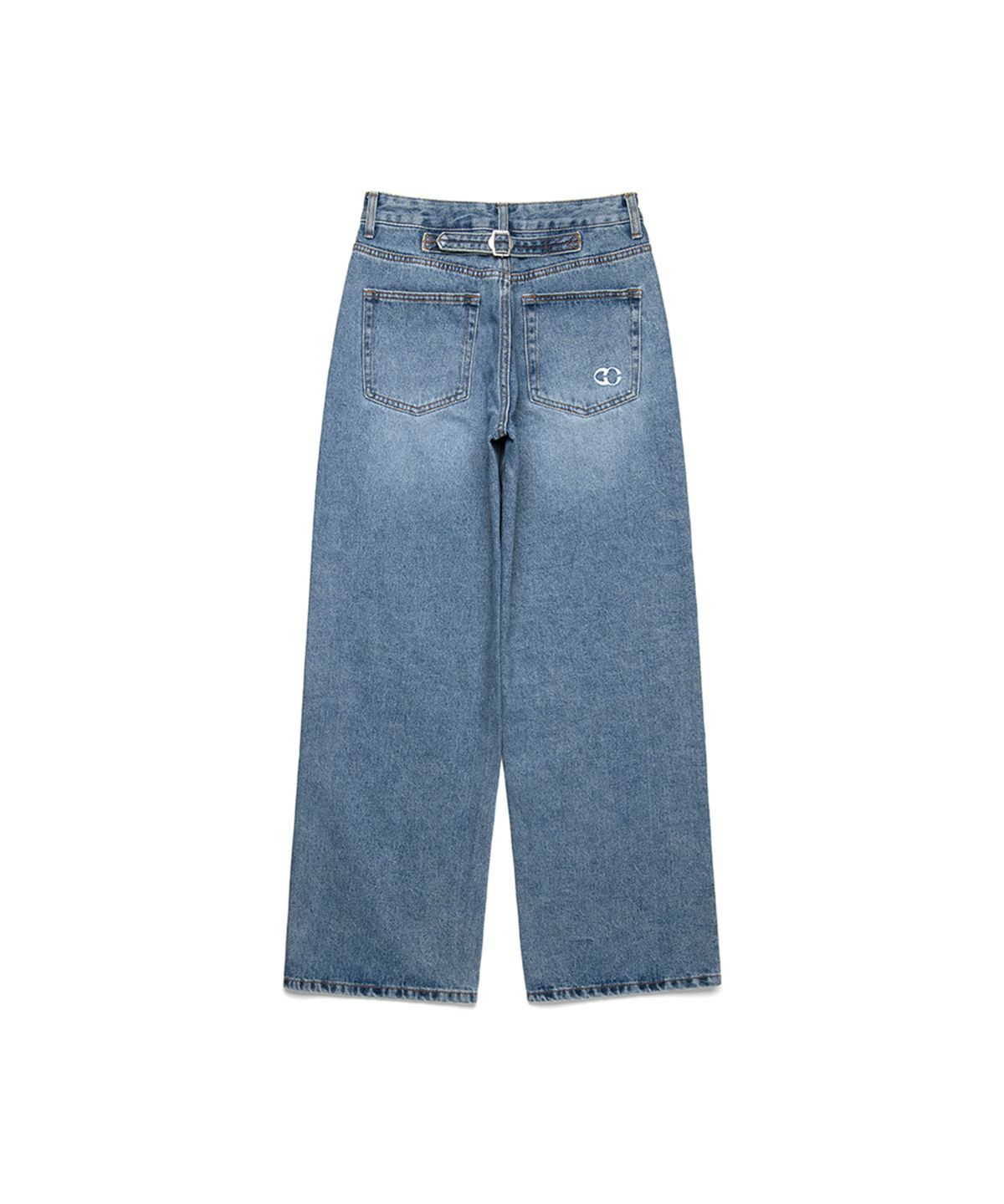 쓰리투에이티(THREE TO EIGHTY) SEMI WIDE FIT JEANS LIGHT BLUE