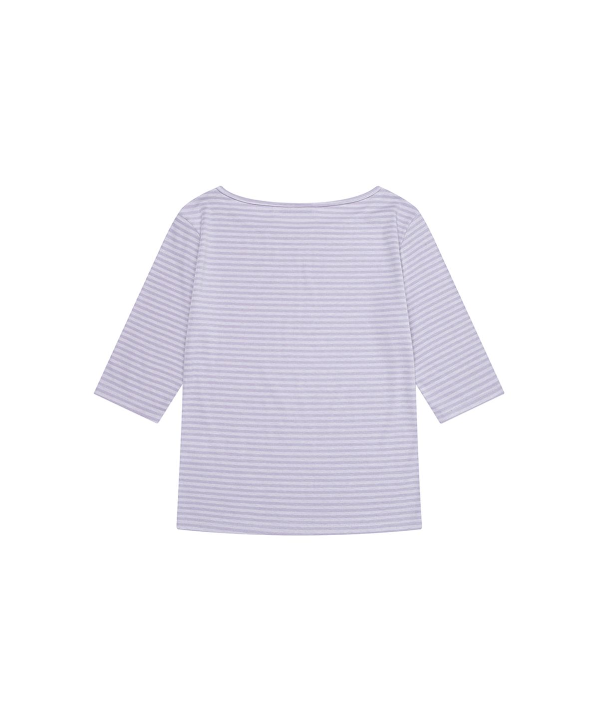 쓰리투에이티(THREE TO EIGHTY) STRIPE HALF-SLEEVE TEE PURPLE