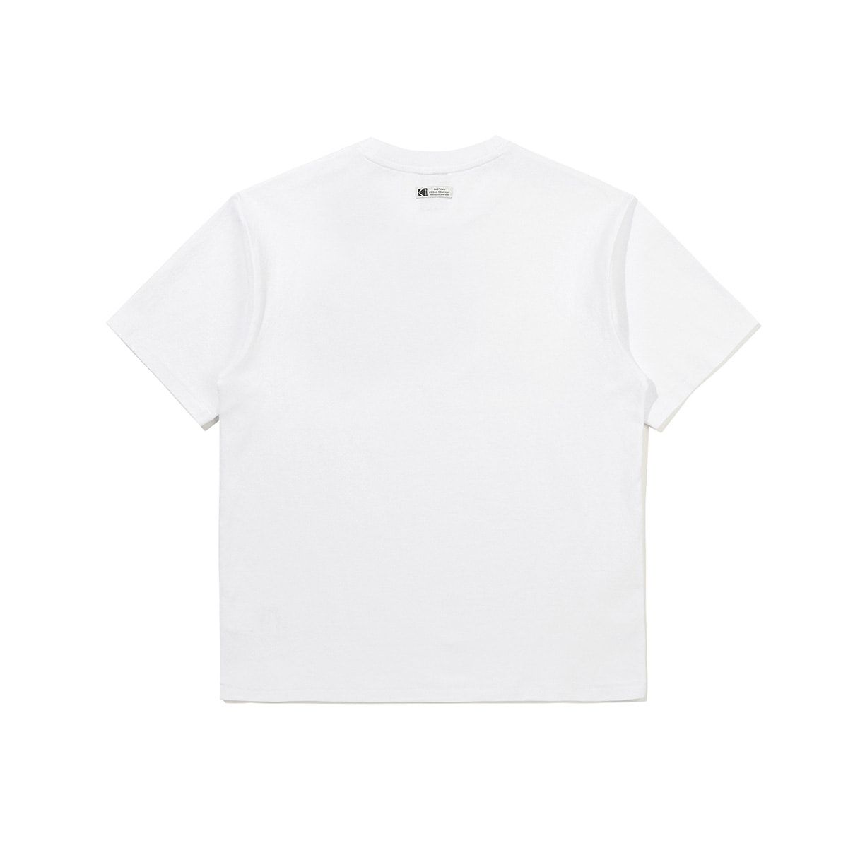 코닥(KODAK) 로고 아트웍 코튼 반팔 티셔츠 WHITE